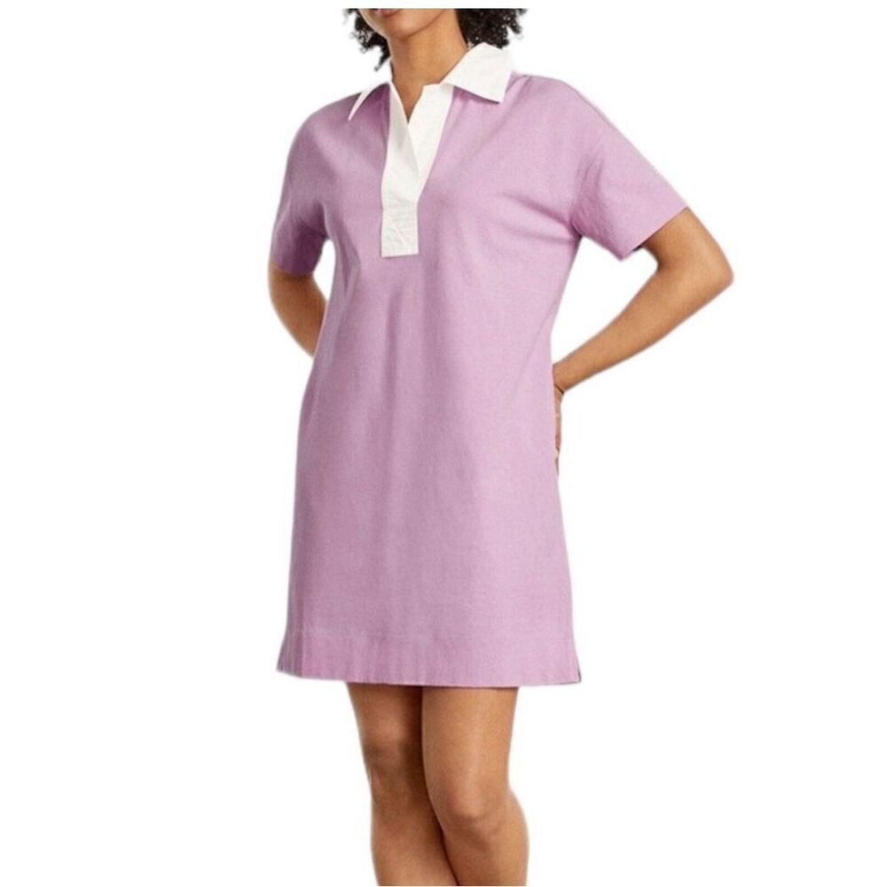 Everlane The Organic Cotton Polo Dress in Mauve NWT Size Small